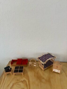 Vintage TOMY toys dollhouse furniture